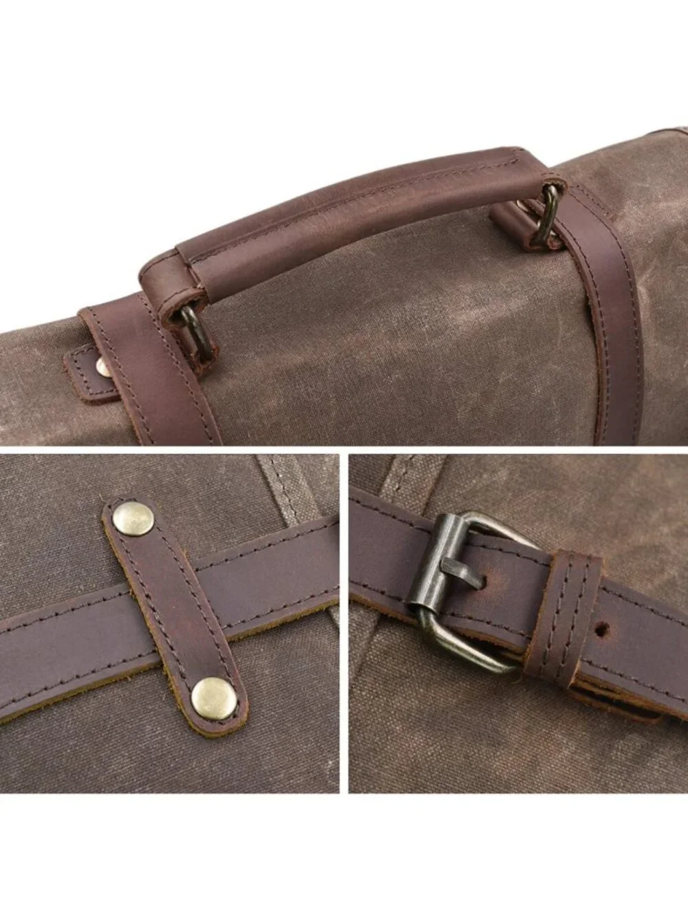 Vintage Waterproof Messenger Bag for 15.6